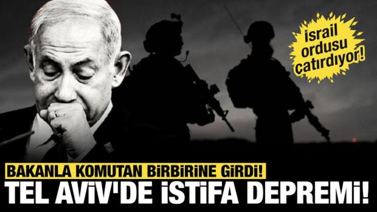İsrail ordusu çatırdıyor: Bakanla komutan birbirine girdi, Tel Aviv’de istifa depremi!