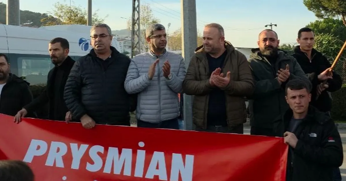 Prysmian işçileri Mudanya’da bir saatlik iş bıraktı!